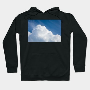 Rising storm cloud and blue sky Hoodie